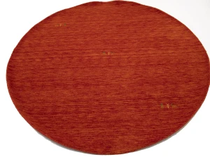Orange-red Tribal 6X6 Gabbeh Modern Round Rug