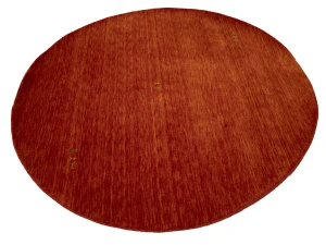 Orange-red Tribal 8X8 Gabbeh Modern Round Rug
