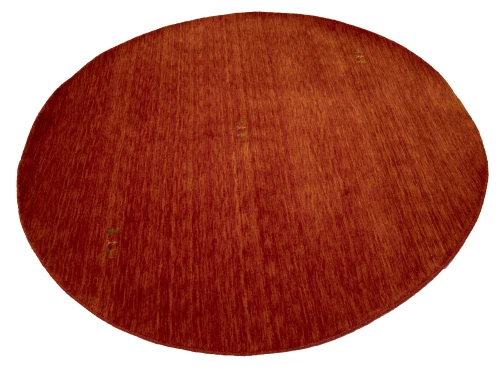 Orange-red Tribal 8X8 Gabbeh Modern Round Rug