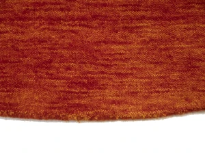 Orange-red Tribal 6X6 Gabbeh Modern Round Rug