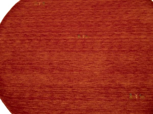 Orange-red Tribal 6X6 Gabbeh Modern Round Rug