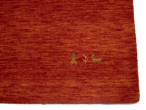 Orange-red Tribal 6X6 Gabbeh Modern Square Rug