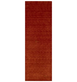 Orange-red Tribal 3X8 Gabbeh Modern Runner Rug