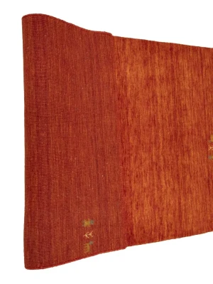 Orange-red Tribal 3X8 Gabbeh Modern Runner Rug