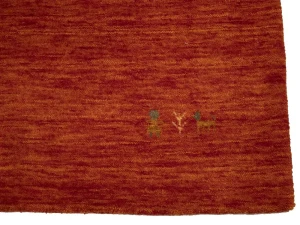 Orange-red Tribal 3X8 Gabbeh Modern Runner Rug