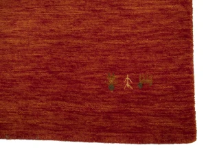 Orange-red 3X10 Tribal Gabbeh Modern Runner Rug