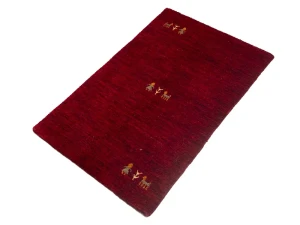 Maroon Red Pictorial Gabbeh Modern Rug in All Size