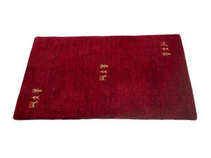 Maroon Red Pictorial Gabbeh Modern Rug in All Size