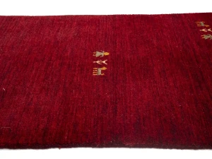Maroon Red Pictorial Gabbeh Modern Rug in All Size