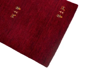 Maroon Red Pictorial Gabbeh Modern Rug in All Size