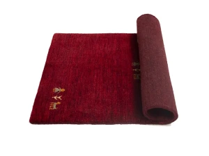 Maroon Red Pictorial Gabbeh Modern Rug in All Size