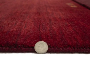 Maroon Red Tribal 3X5 Gabbeh Modern Rug