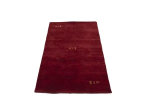 Maroon Red Tribal 3X5 Gabbeh Modern Rug