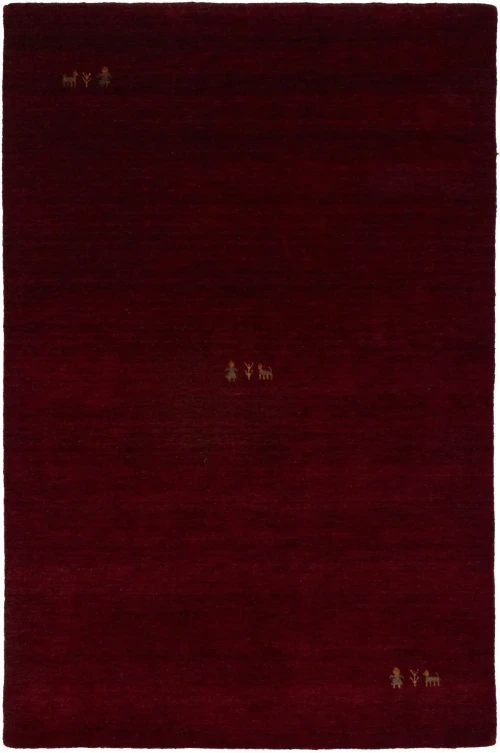 Maroon Red Tribal 4X6 Gabbeh Modern Rug