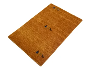 Orange Pictorial Gabbeh Modern Rug in All Size
