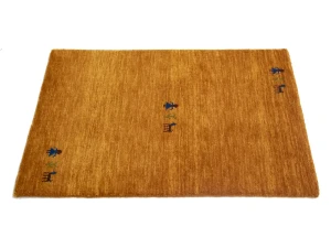 Orange Pictorial Gabbeh Modern Rug in All Size