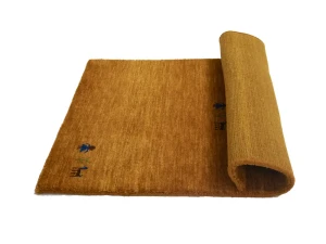 Orange Pictorial Gabbeh Modern Rug in All Size