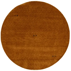 Orange Tribal 6X6 Gabbeh Modern Round Rug