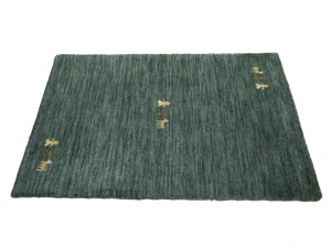 Dark Green Pictorial Gabbeh Modern Rug in All Size