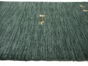 Dark Green Pictorial Gabbeh Modern Rug in All Size