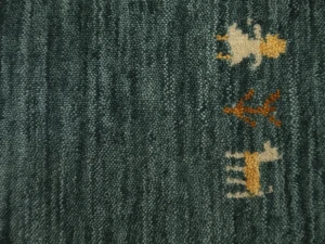 Dark Green Pictorial Gabbeh Modern Rug in All Size