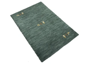 Dark Green Pictorial Gabbeh Modern Rug in All Size