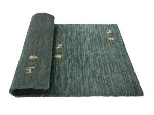 Dark Green Pictorial Gabbeh Modern Rug in All Size