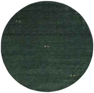 Dark Green Tribal 6X6 Gabbeh Modern Round Rug