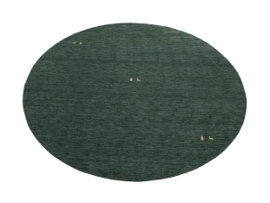 Dark Green Tribal 6X6 Gabbeh Modern Round Rug