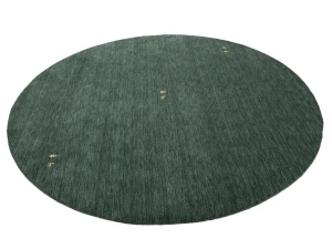 Dark Green Tribal 6X6 Gabbeh Modern Round Rug