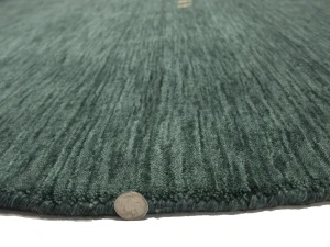 Dark Green Tribal 6X6 Gabbeh Modern Round Rug