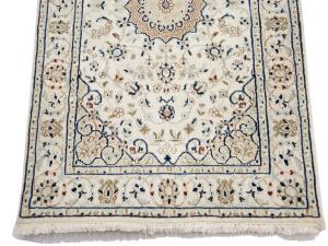 Cream Floral 2X20 Indo-Nain Oriental Runner Rug