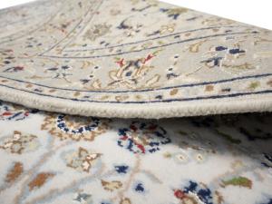 Cream Floral Traditional 3X11 Indo-Nain Oriental Runner Rug