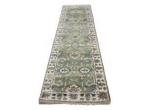 Muted Colors Floral 3X10 Oushak Oriental Runner Rug