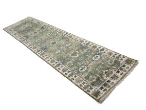 Muted Colors Floral 3X10 Oushak Oriental Runner Rug