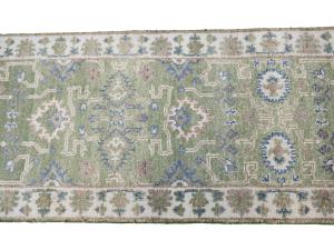 Muted Colors Floral 3X10 Oushak Oriental Runner Rug