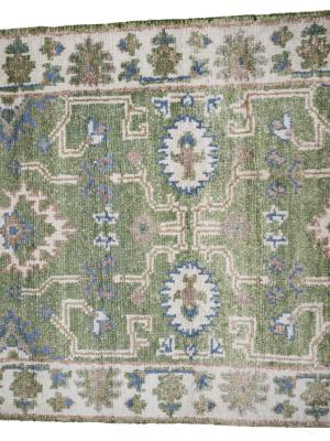 Muted Colors Floral 3X10 Oushak Oriental Runner Rug