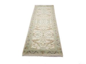 Muted Colors Floral 3X8 Oushak Oriental Runner Rug