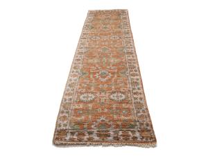 Muted Colors Floral 2'6X9'9 Oushak Oriental Runner Rug