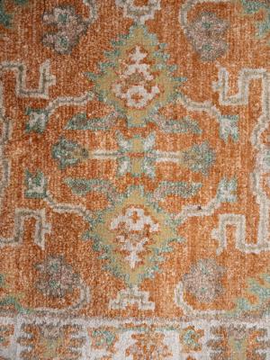 Muted Colors Floral 2'6X9'9 Oushak Oriental Runner Rug