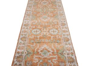 Muted Colors Floral 2'6X9'9 Oushak Oriental Runner Rug
