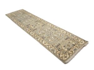Muted Colors Floral 2'6X10'0 Oushak Oriental Runner Rug