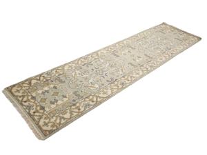 Muted Colors Floral 2'6X10'0 Oushak Oriental Runner Rug