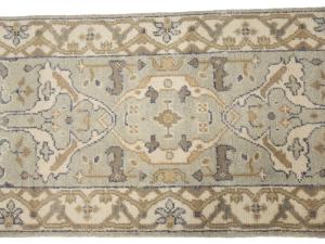 Muted Colors Floral 2'6X10'0 Oushak Oriental Runner Rug