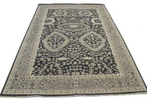 Charcoal Transitional Floral 9X13 Oriental Rug
