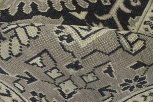 Charcoal Transitional Floral 9X13 Oriental Rug