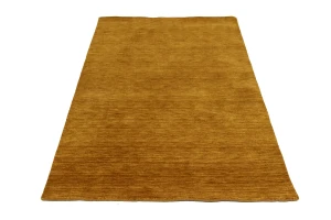 Orange Modern Solid 4X6 Gabbeh Oriental Rug