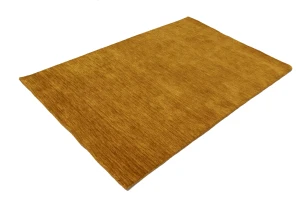 Orange Modern Solid 4X6 Gabbeh Oriental Rug