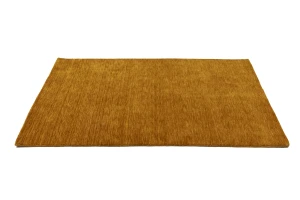 Orange Modern Solid 4X6 Gabbeh Oriental Rug