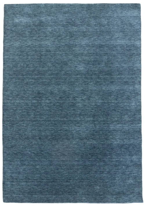 Steel Blue Modern Solid 6X9 Gabbeh Oriental Rug
